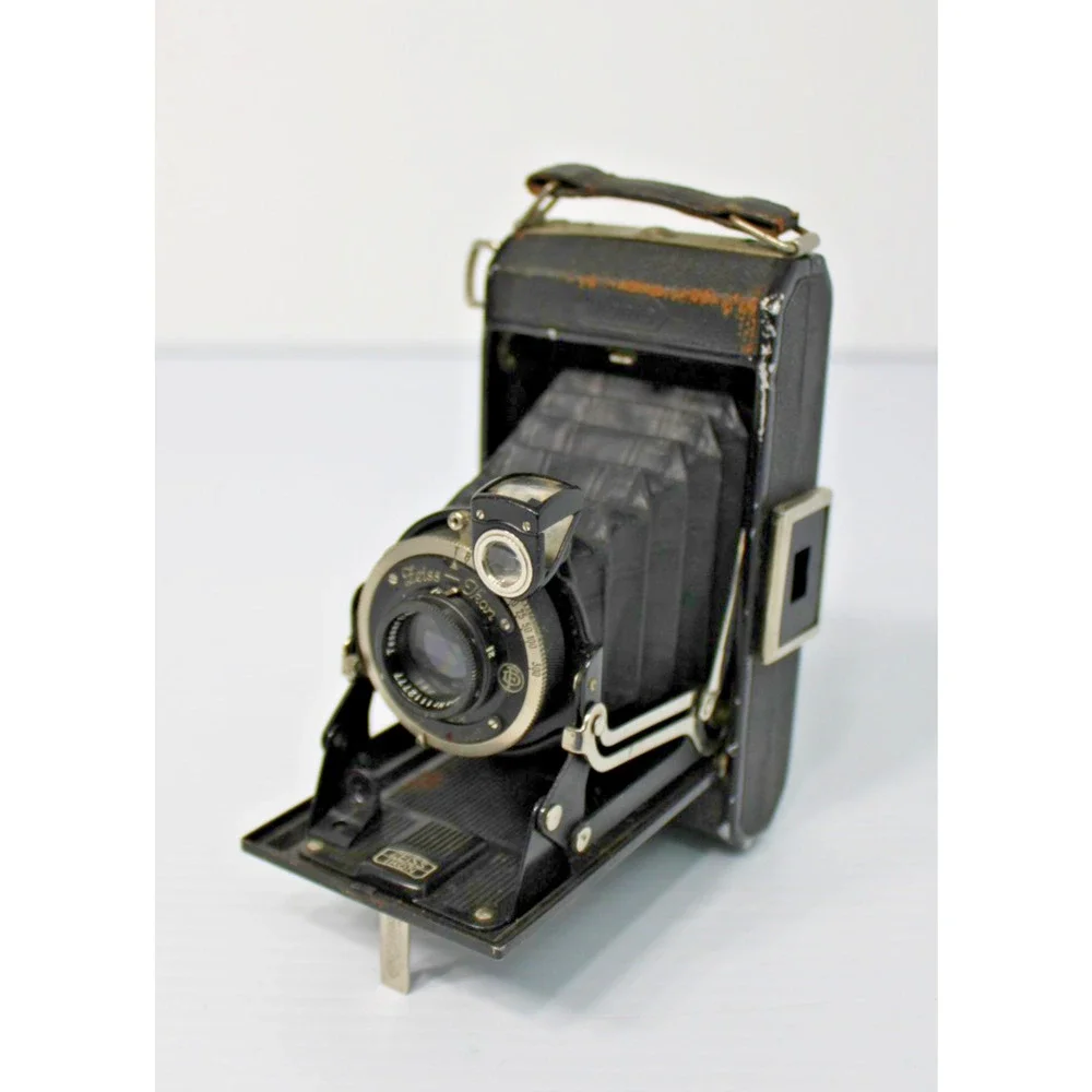 Vintage 1930s Zeiss Ikon 520/14 German Folding Bellows Camera for 2x3in, 5x7.5cm